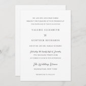 Valerie Traditionele bruiloft Kaart (Voorkant / Achterkant)
