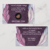 Valerie's Feather Wings Visitekaartje (Voorkant / Achterkant)