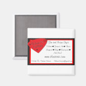 Valerie's Gallery Logo Magnet Magneet (Voorkant / Achterkant)