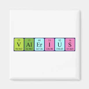 Valerius periodieke lijstnaam magnet magneet