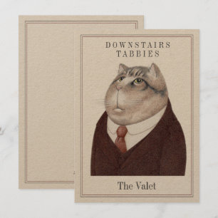 VALET CAT 4.5x6.25 Carte plate + Texte (sur Kraft)