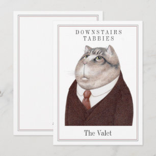 VALET CAT 4.5x6.25 Platte Kaart + Tekst