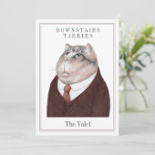 VALET CAT 5x7 Carte plate + Texte (Debout devant)