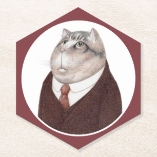 VALET CAT Pointy Hexagon Papier Onderzetters