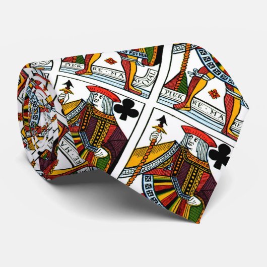 Valet de trèfle la cravate des hommes de design de (Roulé)