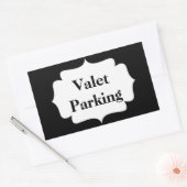 Valet Parking Rechthoekige Sticker (Envelop)