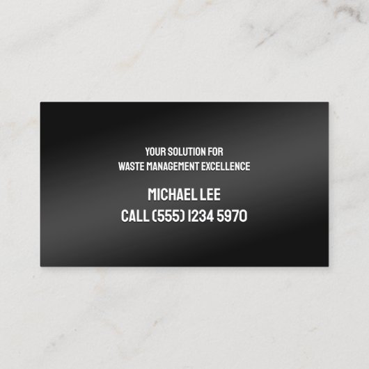 valet visitekaartje (Achterkant)