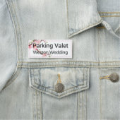Valet Wedding Cherry Blossom Magnetic Back Naamplaatje (In situ)