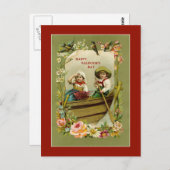 Valetine Boat Ride Briefkaart (Voorkant / Achterkant)