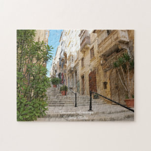 Valetta Stratenbeeld Malta. Legpuzzel