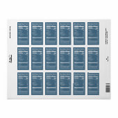 Valeur nutritive Turquoises Étiquettes alimentaire (Feuille entière)