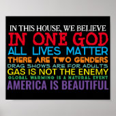 VALEURS CONSERVATRICES - POSTER (Devant)