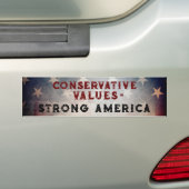 Valeurs conservatrices = Sticker américain fort (En voiture)