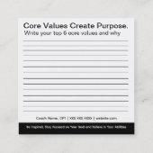 Valeurs de base - Cartes (Dos)