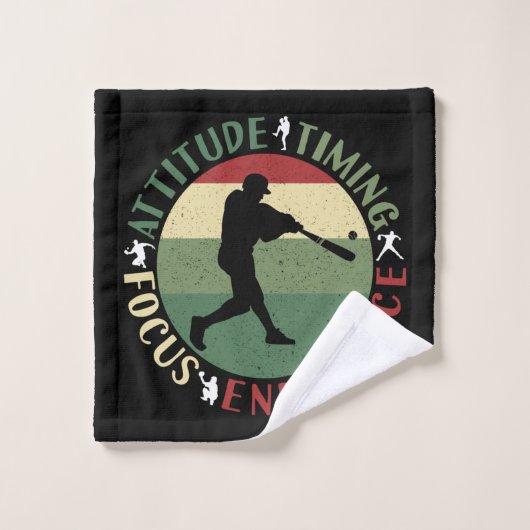 Valeurs d'équipe de baseball motivantes (Gant de toilette)
