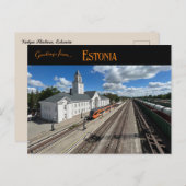 Valga Station Estland Briefkaart (Voorkant / Achterkant)