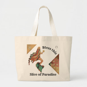 Valhalla Art Tuscan Pastels Stars Mystical Mermaid Grote Tote Bag