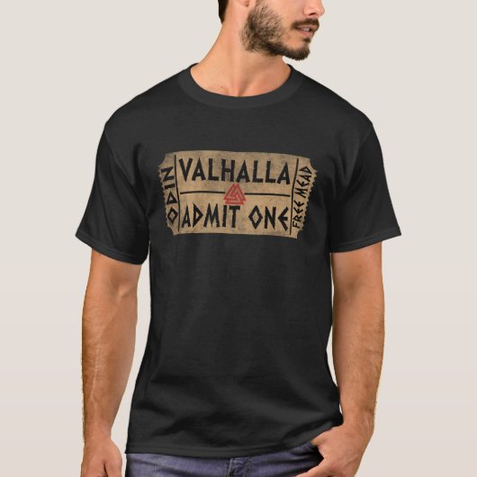 Valhalla geeft een gratis gemiddelde normale mytho t-shirt (Voorkant)