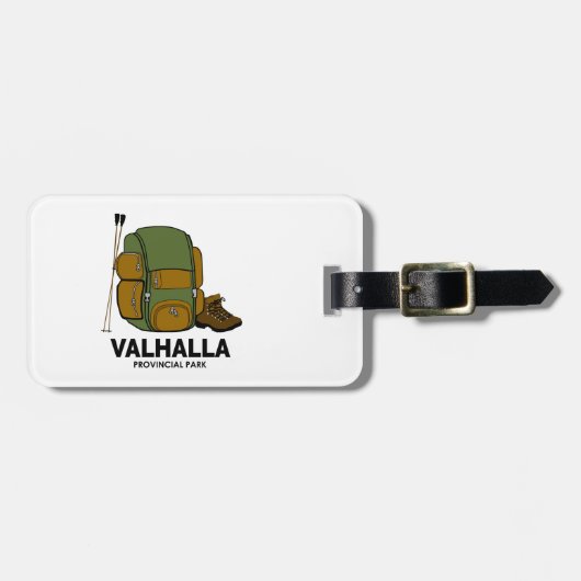 Valhalla Provincial Park Backpack Bagagelabel (Voorkant horizontaal)