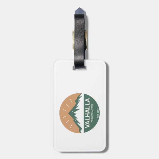 Valhalla Provincial Park Bagagelabel (Achterkant verticaal)