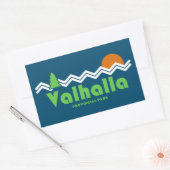 Valhalla Provincial Park Retro Rechthoekige Sticker (Envelop)