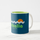 Valhalla Provincial Park Retro Tweekleurige Koffiemok (Voorkant rechts)
