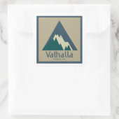 Valhalla Provincial Park Rustic Vierkante Sticker (Tas)