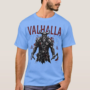 Valhalla Viking Warrior Streetwear Kunst – Noordse T-shirt