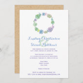 Valider le Faire-part de mariage | Succulents et s (Devant / Derrière)