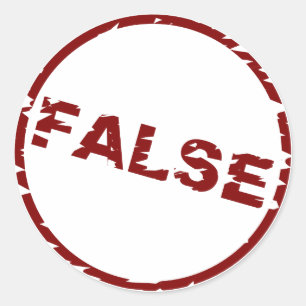 Valideringspictogram - FALSE - Sticker