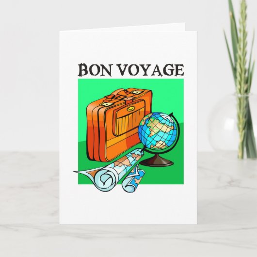Valise, valise, carte et globe : Bon Voyage! (Devant)