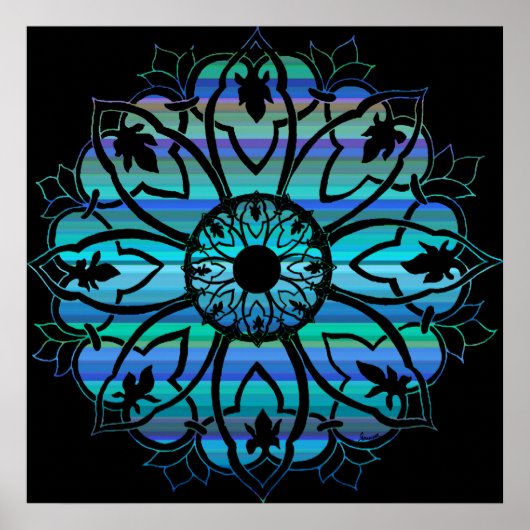 Valium Pane Midnight Print (Voorkant)