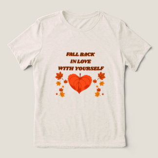VALK IN DE LIEFDE Dames Haverpannen Pompoen hart Tri-Blend Shirt