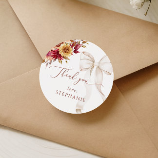 Valk in liefde baby shower stickers