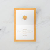 Valk in Love Pompoen Bruiloft Dank Je Briefje Bedankkaart (Binnen)