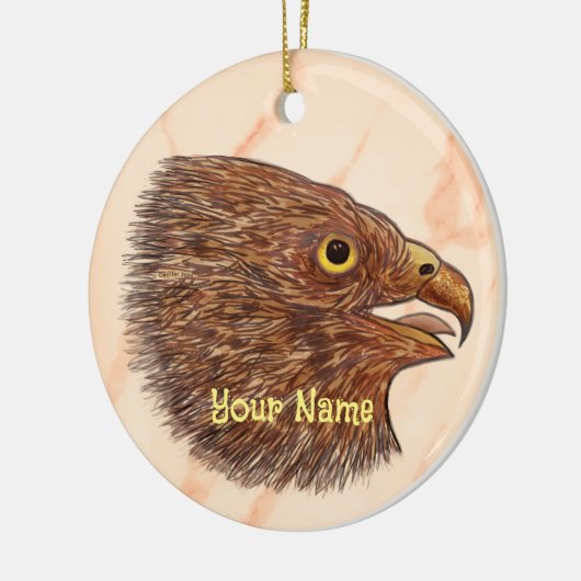 valk keramisch ornament (Links)