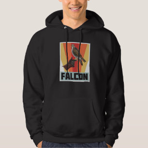 Valk Retro Vintage Valkensport met Havik en Arend Hoodie