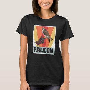 Valk Retro Vintage Valkensport met Havik en Arend T-shirt