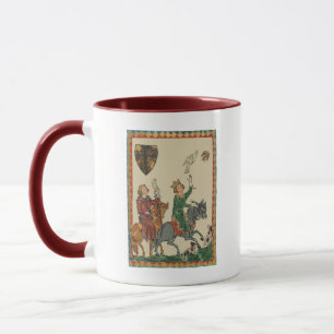 Valkerij, 14e-eeuwse Codex Manesse Mok