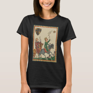 Valkerij, 14e-eeuwse Codex Manesse T-shirt