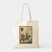 Valkerij, 14e-eeuwse Codex Manesse Tote Bag (Achterkant)