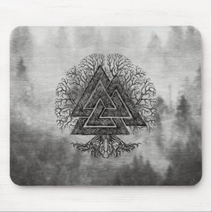 Valknut and Tree of Life Yggdrasil Muismat