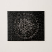 Valknut and Tree of Life Yggrdrasil Legpuzzel (Horizontaal)