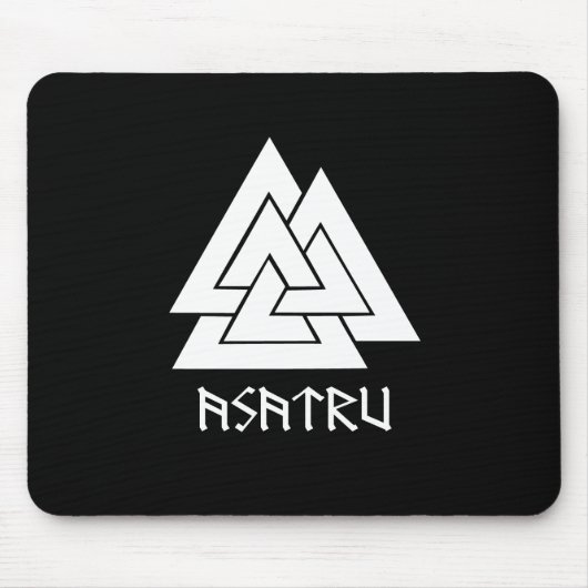 Valknut Asatru Mousepad Muismat (Voorkant)