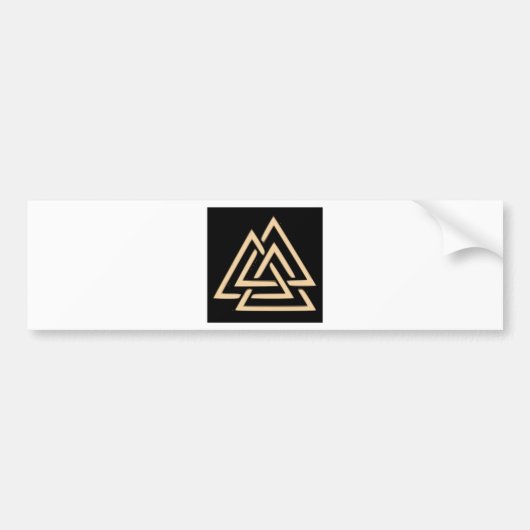 Valknut Bumpersticker (Voorkant)