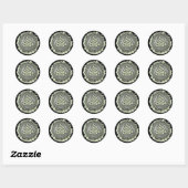 Valknut Ronde Sticker (Vel)