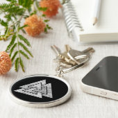 Valknut Sleutelhanger (Zijkant)