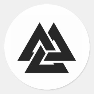 Valknut Symbol triquetra Ronde Sticker