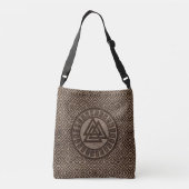 Valknut Symbool en loopt op Keltisch Patroon op ho Crossbody Tas (Achterkant)