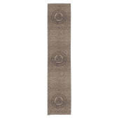 Valknut Symbool en loopt op Keltisch Patroon op ho Korte Tafelloper (Voorkant)